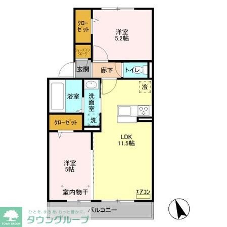 フォレステラ葛城の物件間取画像